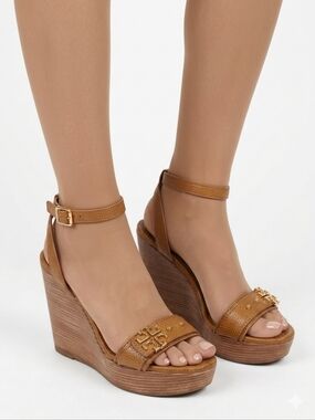 TORY BURCH Elina Platform Wedge Heel Sandals